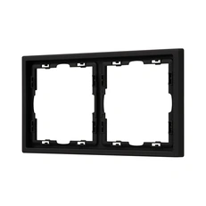 Изображение Рамка 2 поста Arlight NOBE, черный оникс soft-touch 054216(1)