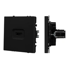 Изображение Розетка HDMI Arlight NOBE, черный оникс soft-touch 061841(1)